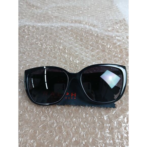 NWT Ralph by Ralph Lauren RA5274 Women's Butterfly Sunglasses, Black/Grey 56mm - Picture 1 of 3